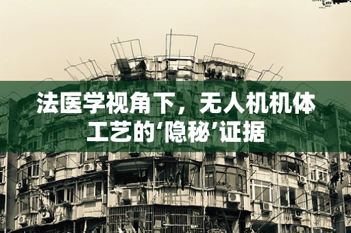 法医学视角下，无人机机体工艺的‘隐秘’证据