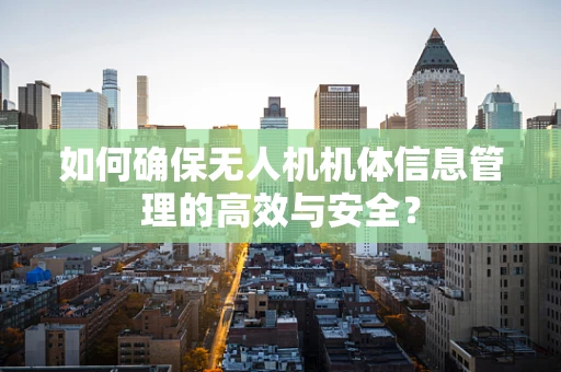 如何确保无人机机体信息管理的高效与安全？