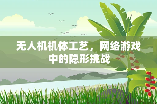 无人机机体工艺，网络游戏中的隐形挑战