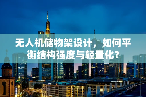 无人机储物架设计，如何平衡结构强度与轻量化？