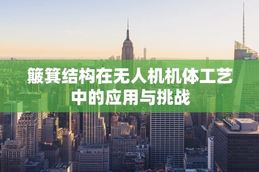 簸箕结构在无人机机体工艺中的应用与挑战