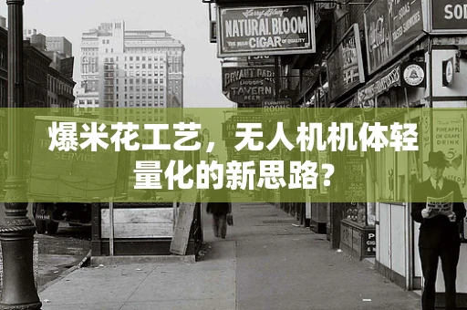 爆米花工艺，无人机机体轻量化的新思路？