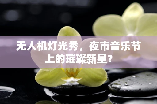 无人机灯光秀，夜市音乐节上的璀璨新星？