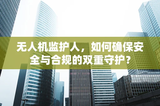 无人机监护人，如何确保安全与合规的双重守护？
