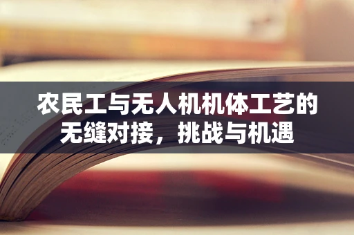 农民工与无人机机体工艺的无缝对接，挑战与机遇