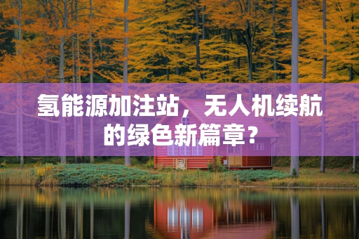 氢能源加注站，无人机续航的绿色新篇章？