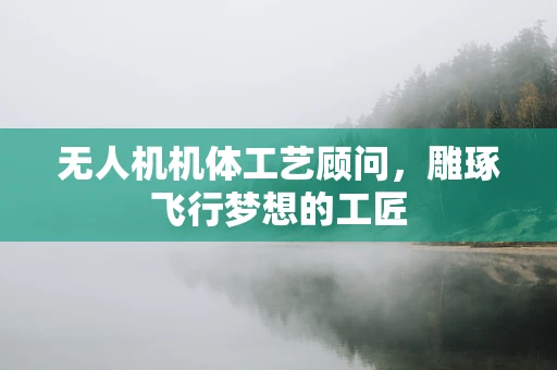 无人机机体工艺顾问，雕琢飞行梦想的工匠