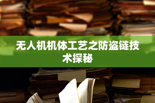无人机机体工艺之防盗链技术探秘