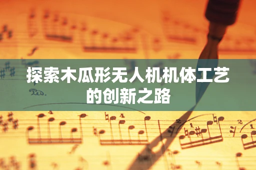 探索木瓜形无人机机体工艺的创新之路