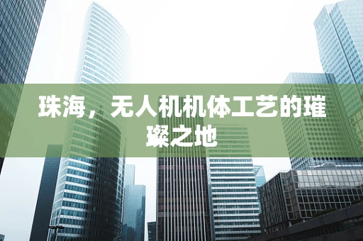 珠海，无人机机体工艺的璀璨之地