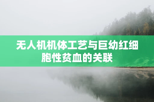 无人机机体工艺与巨幼红细胞性贫血的关联