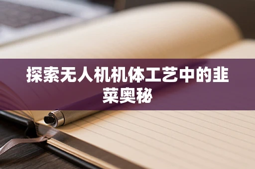 探索无人机机体工艺中的韭菜奥秘
