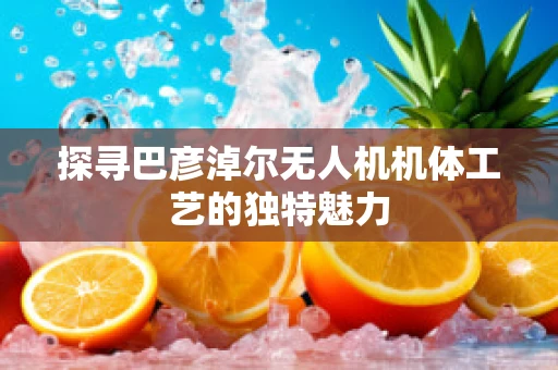 探寻巴彦淖尔无人机机体工艺的独特魅力