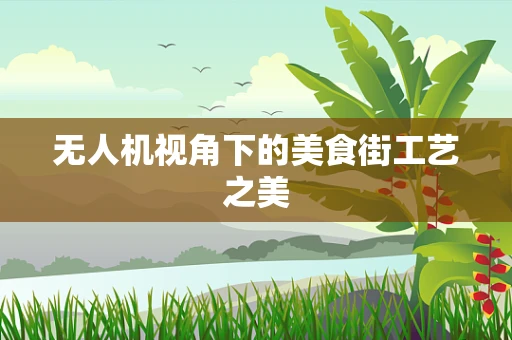 无人机视角下的美食街工艺之美