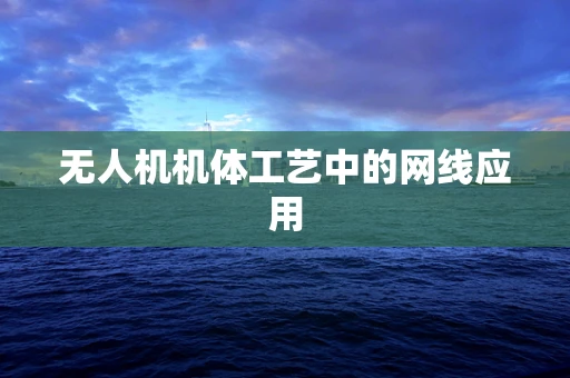 无人机机体工艺中的网线应用