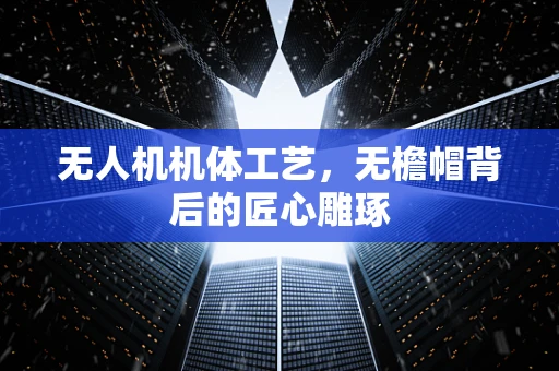 无人机机体工艺，无檐帽背后的匠心雕琢