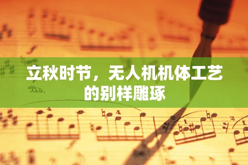 立秋时节，无人机机体工艺的别样雕琢