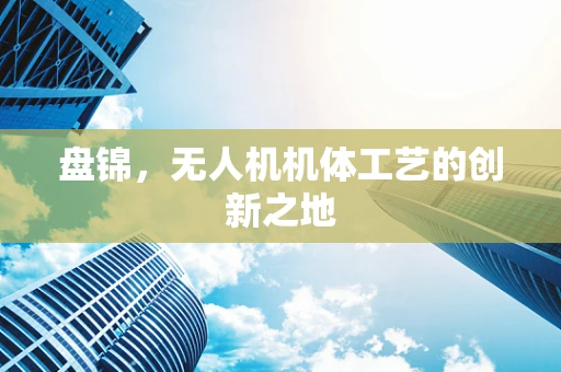 盘锦，无人机机体工艺的创新之地