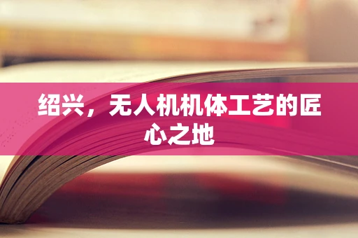 绍兴，无人机机体工艺的匠心之地