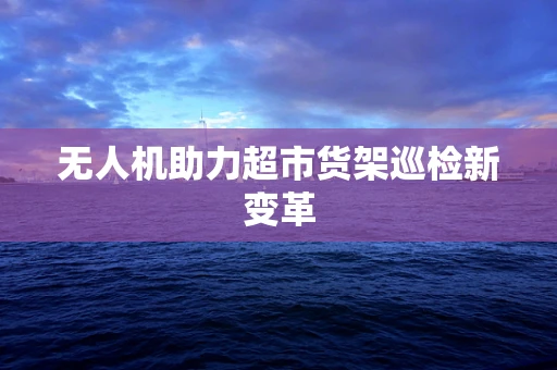 无人机助力超市货架巡检新变革