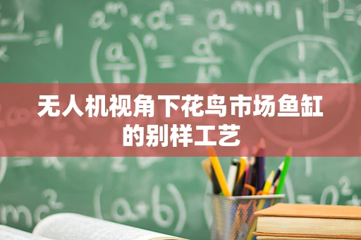 无人机视角下花鸟市场鱼缸的别样工艺
