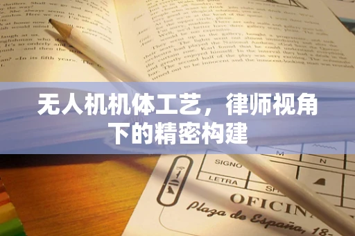无人机机体工艺，律师视角下的精密构建