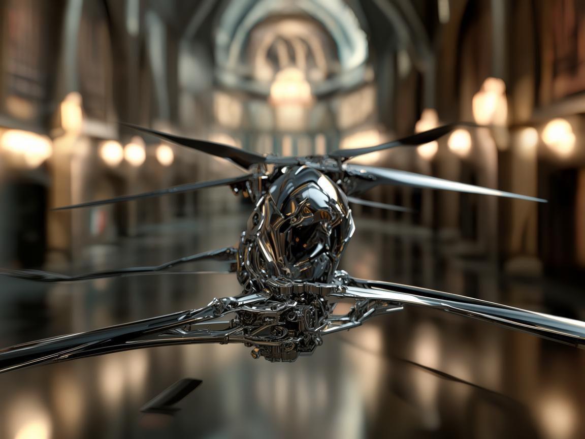 剧院上空的无人机机体工艺之美