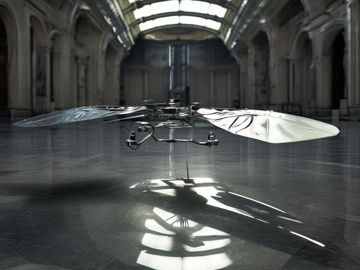 礼堂上空的无人机工艺之美