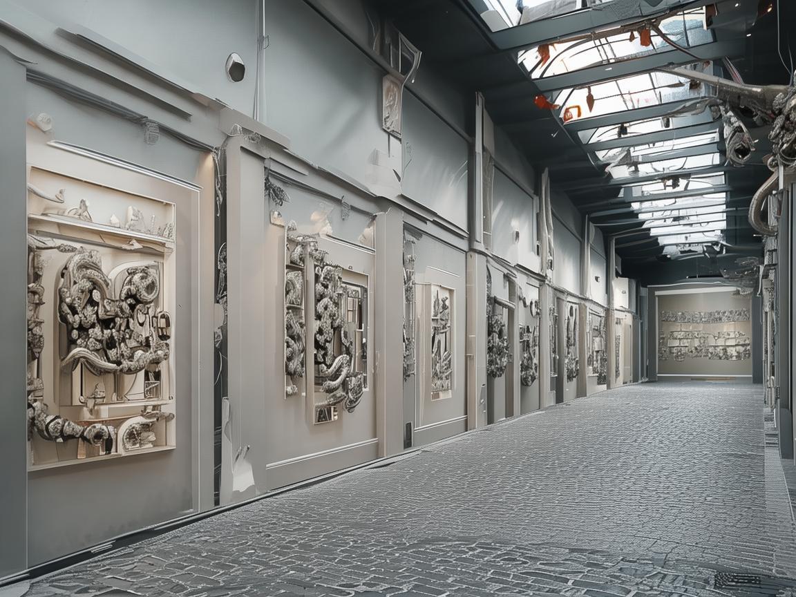 画廊街，无人机机体工艺的艺术长廊