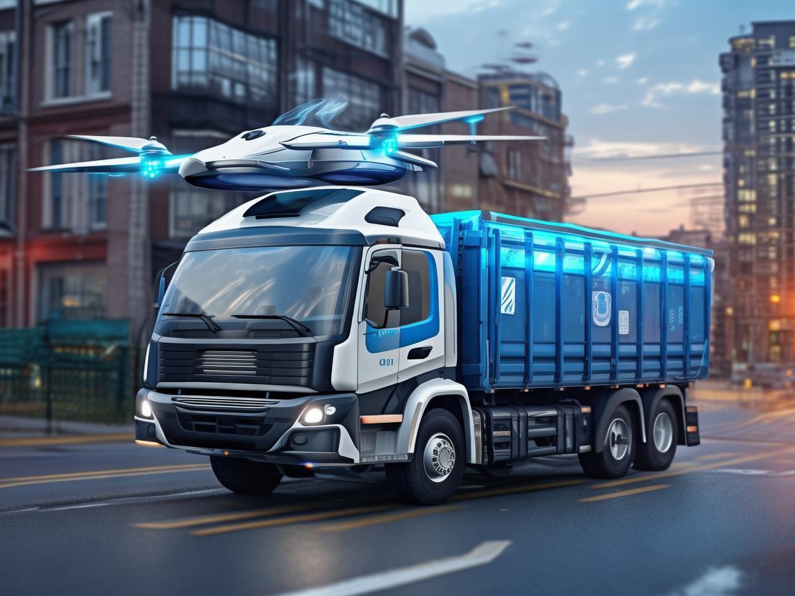 无人机助力垃圾车作业新变革