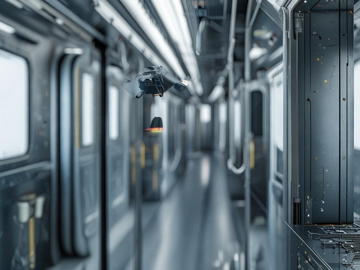 无人机助力地铁车厢工艺创新