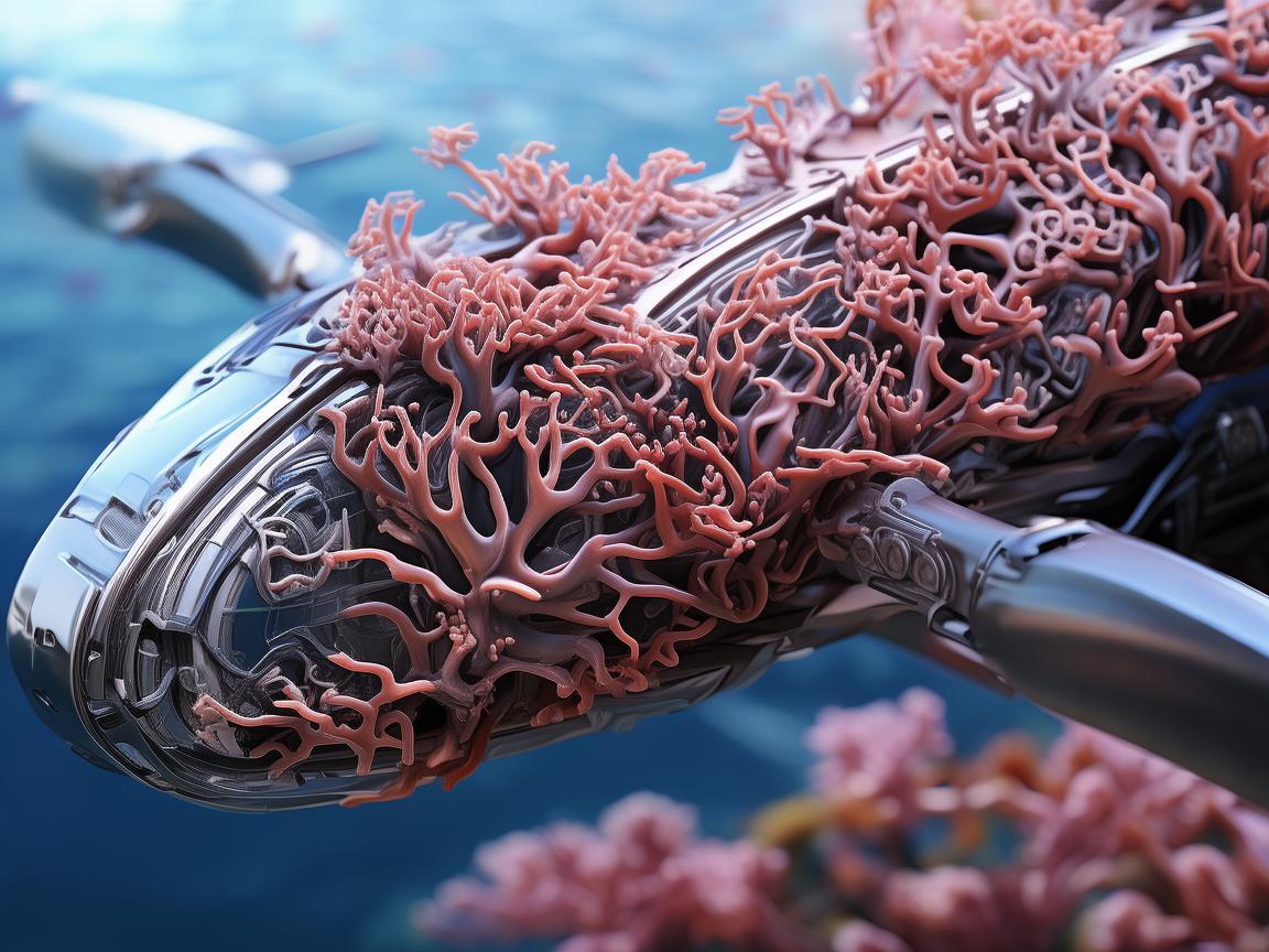 珊瑚纹理无人机机体工艺，自然与科技的交融